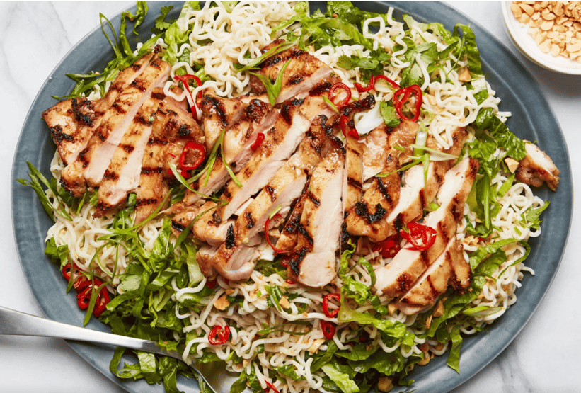 garlicky Ramen chicken from Epicurious